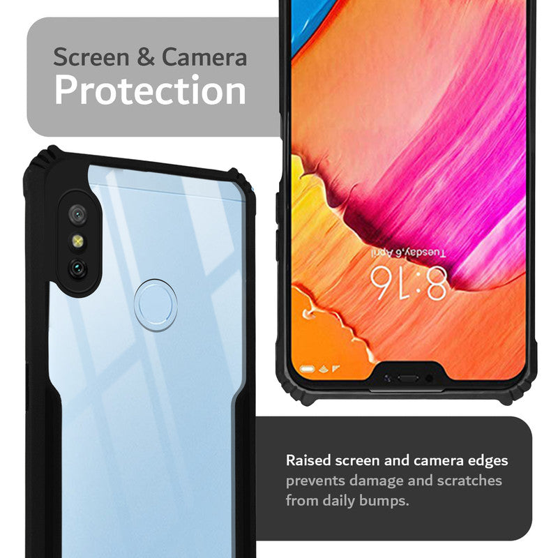 Premium Acrylic Transparent Back Cover for Redmi 6 Pro