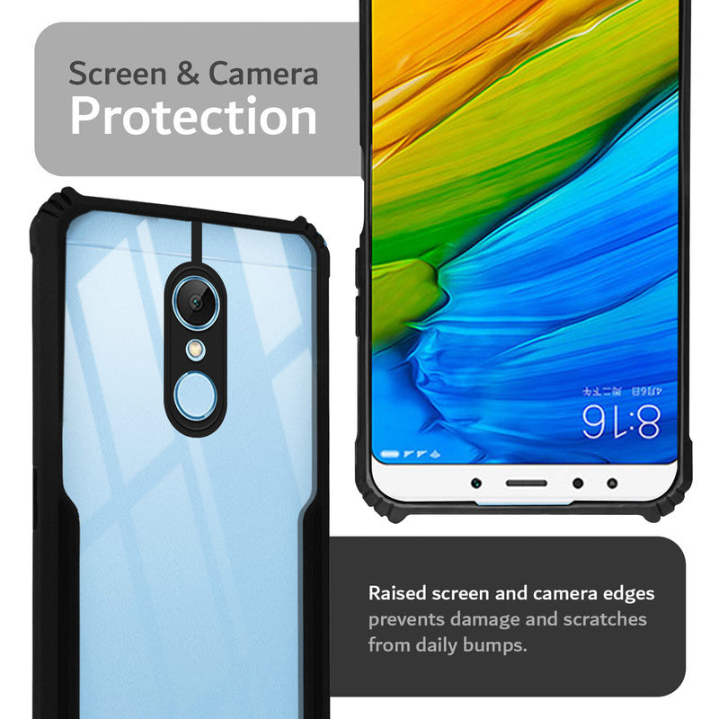 Premium Acrylic Transparent Back Cover for Redmi 5
