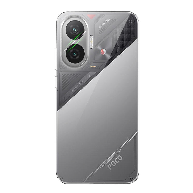 BOKYAS For Xiaomi Poco F7 Pro Crystal Clear Case Non-Yellowing Bumper Phone Case, Soft TPU Silicone Cover With Corner Shockproof Airbag & PC Back, Black - View #8
