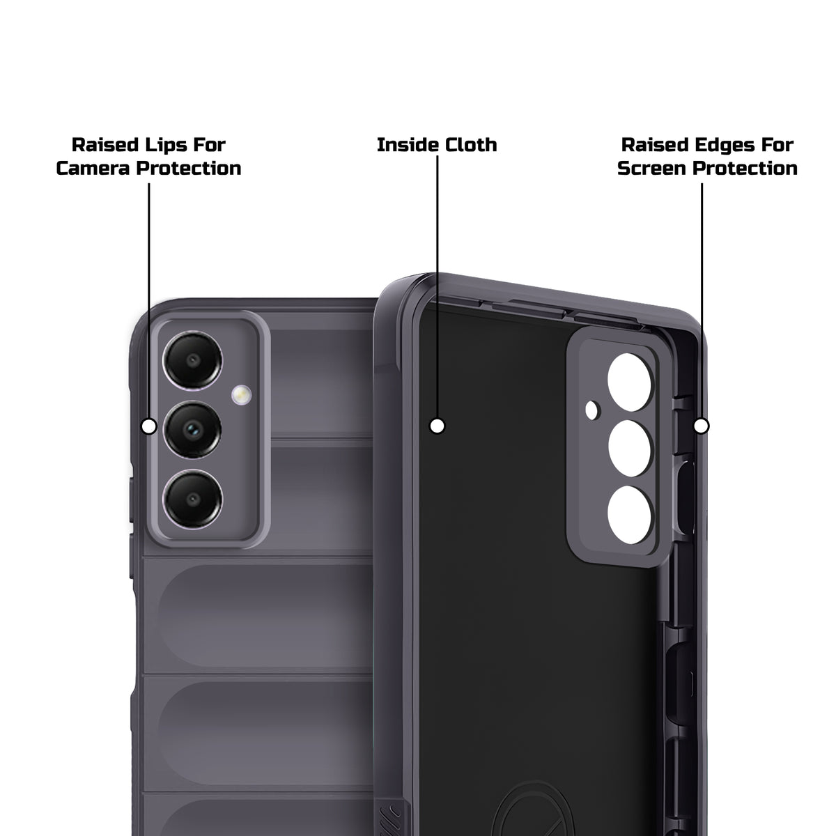 Soft Silicone Comfort Grip Back Cover Case For Samsung A05s