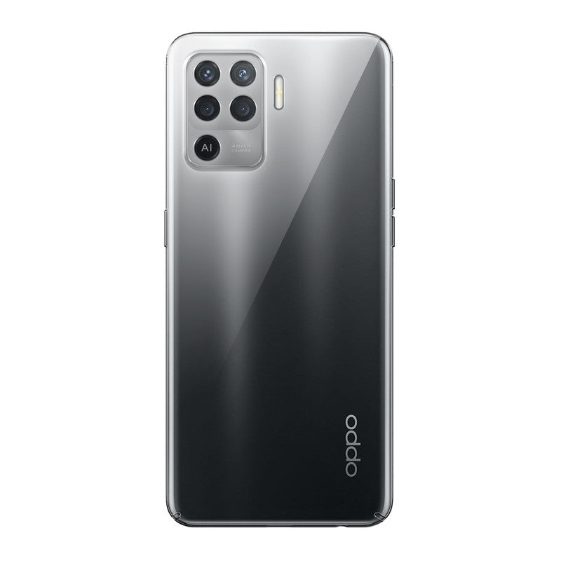 Back view of Oppo F19 Pro 4G showing camera module and clean rear design with protective case