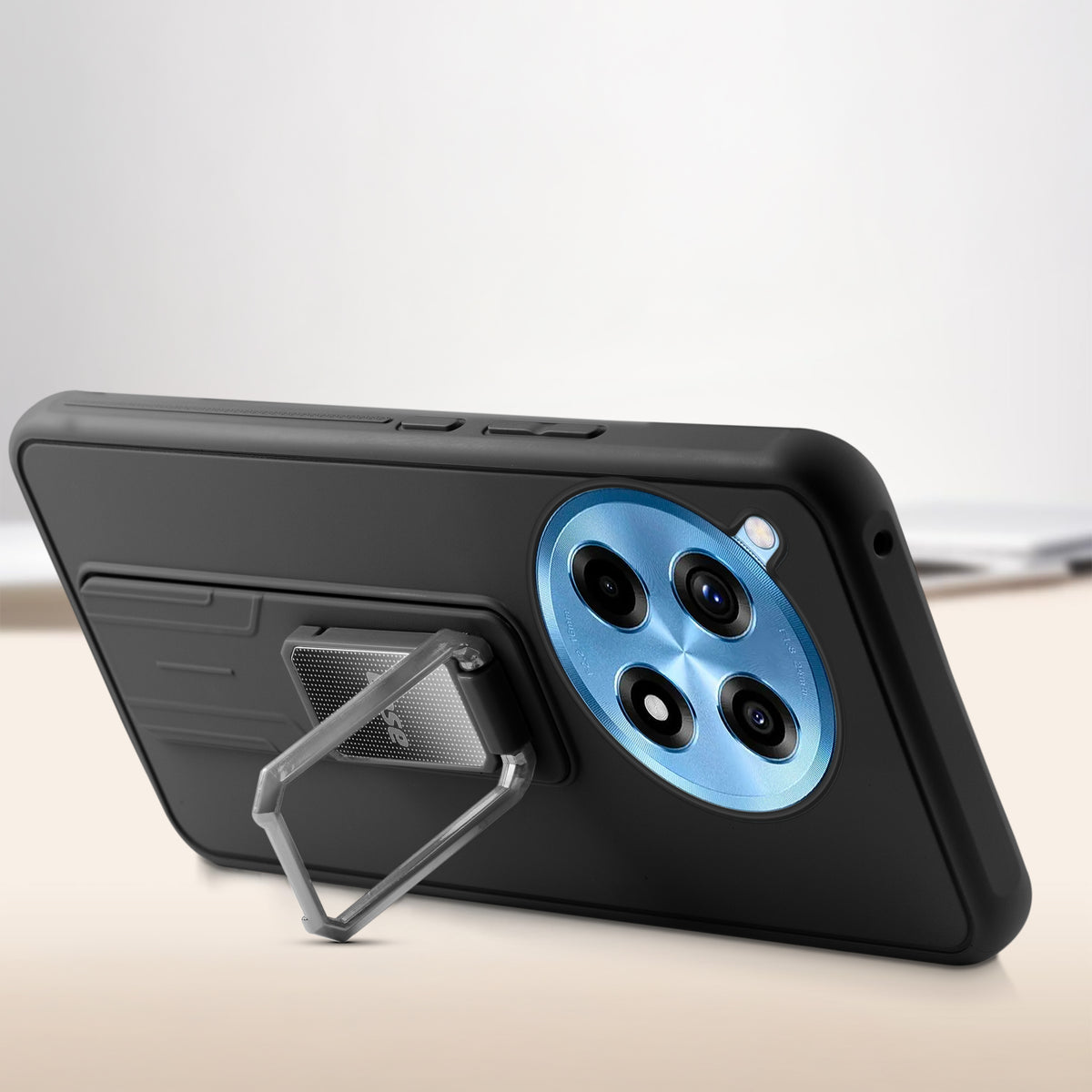 Silicone Case with Kickstand For OnePlus 12R 5G