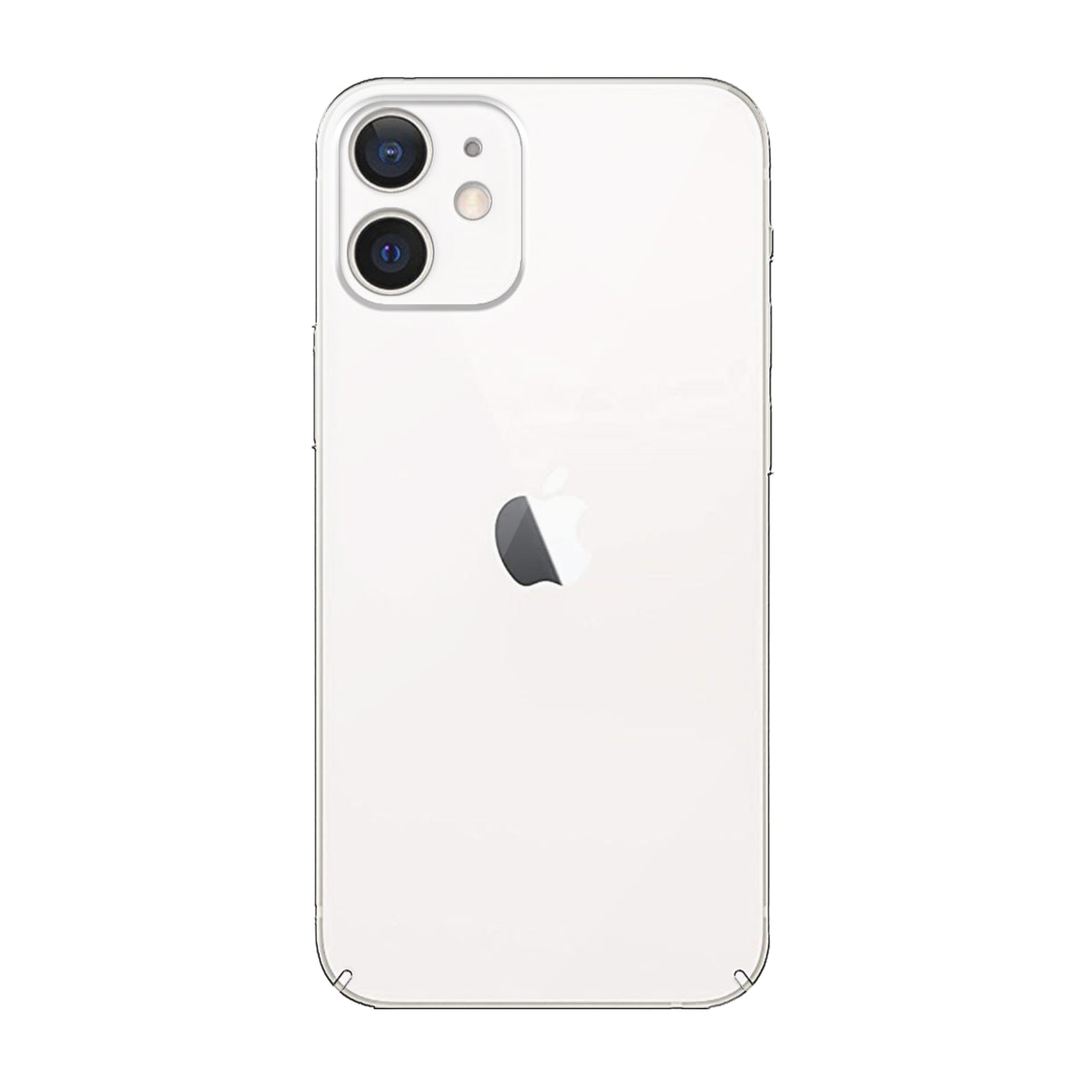 Back view of Apple iPhone 12 Mini showing camera module and clean rear design with protective case
