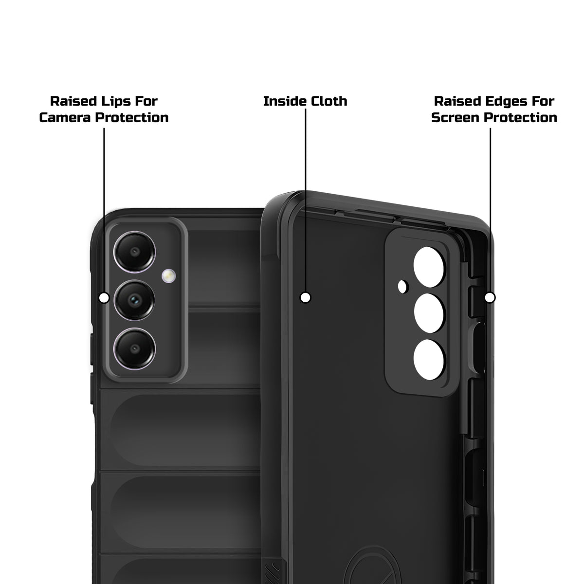 Soft Silicone Comfort Grip Back Cover Case For Samsung A05s