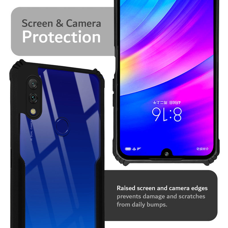 Premium Acrylic Transparent Back Cover for Redmi 7
