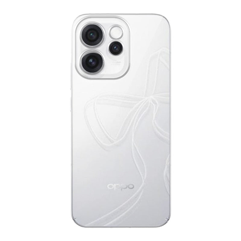 Back view of Oppo Reno 15 Pro 5G showing camera module and clean rear design with protective case