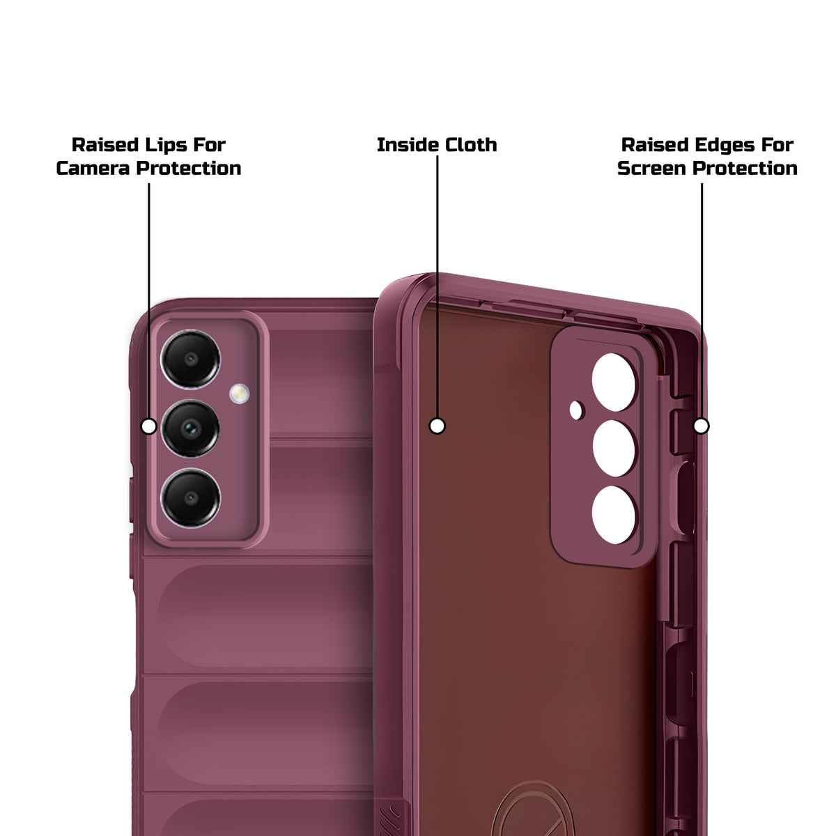 Soft Silicone Comfort Grip Back Cover Case For Samsung A05s