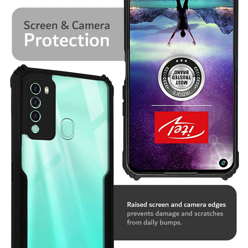 Premium Acrylic Transparent Back Cover for Itel Vision 2
