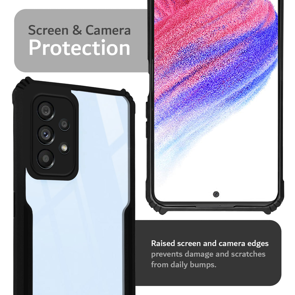 Premium Acrylic Transparent Back Cover for Samsung A53 5G