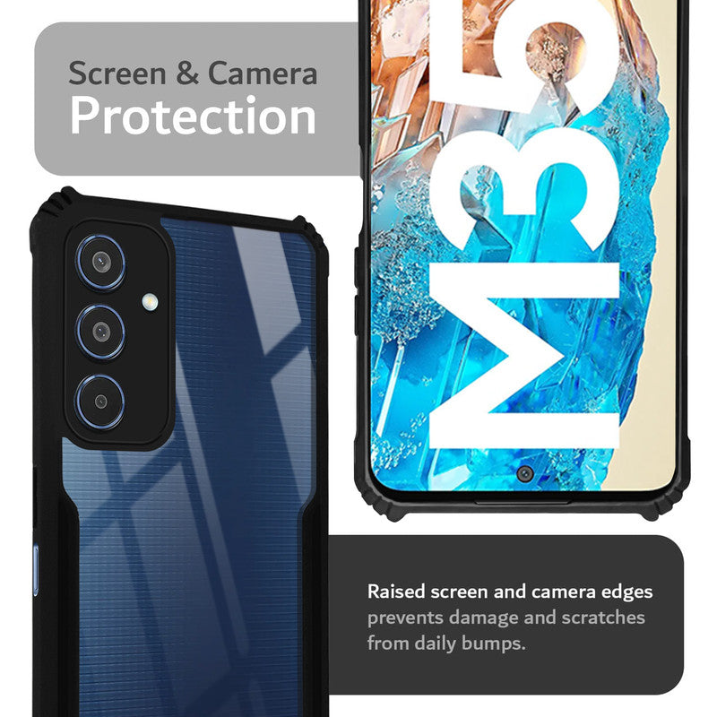 Premium Acrylic Transparent Back Cover for Samsung M35 5G