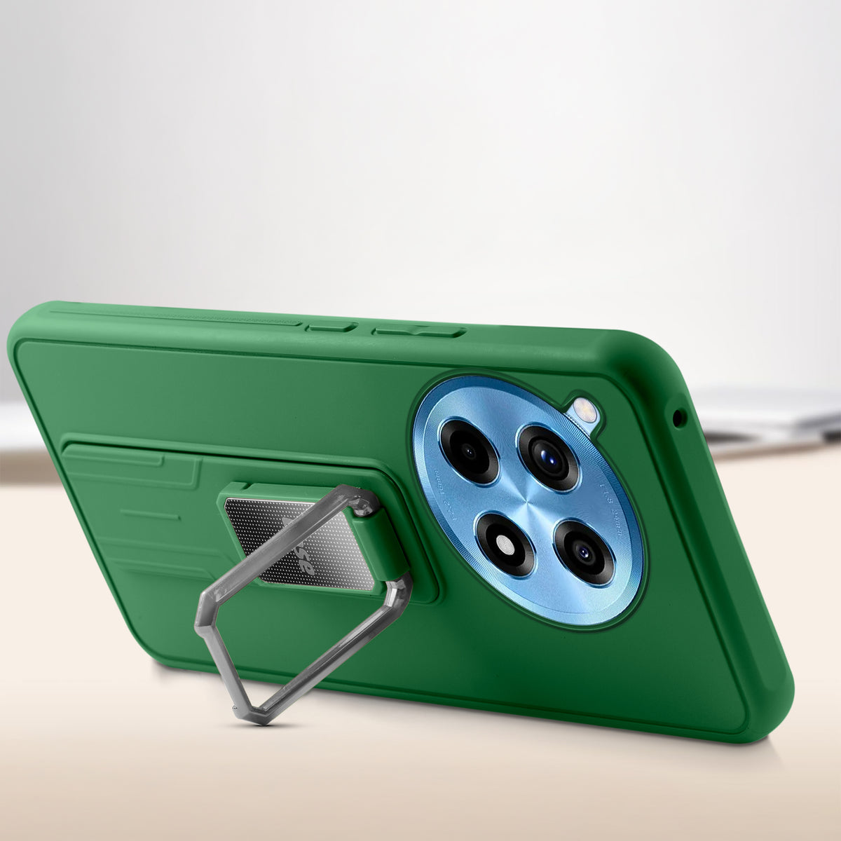 Silicone Case with Kickstand For OnePlus 12R 5G
