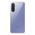 Back view of Samsung F17 5G showing camera module and clean rear design with protective case