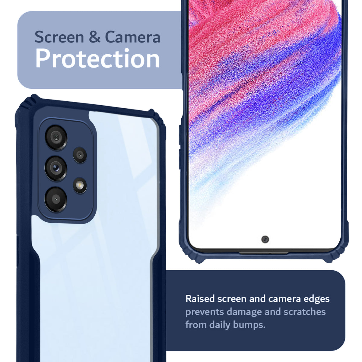 Premium Acrylic Transparent Back Cover for Samsung A53 5G