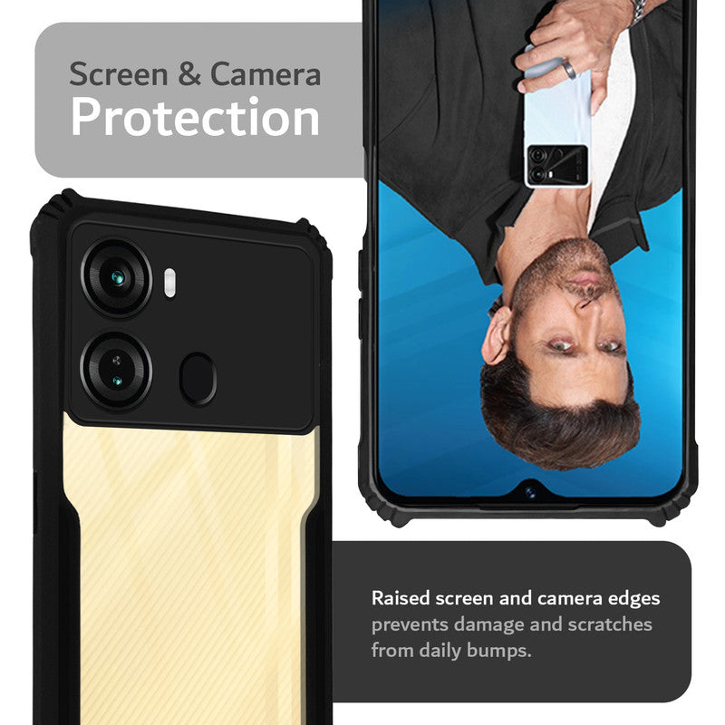 Premium Acrylic Transparent Back Cover for Itel P40