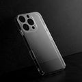Crystal clear anti-yellow hard back case for Apple iPhone 16 Pro Max placed on surface showing slim profile and precise camera cutouts