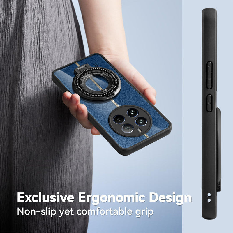 Soft Frame Clear Case Ring Holder Kickstand For Realme 12 Plus 5G
