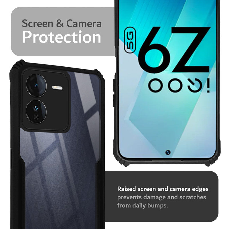 Premium Acrylic Transparent Back Cover for iQOO Z9 5G