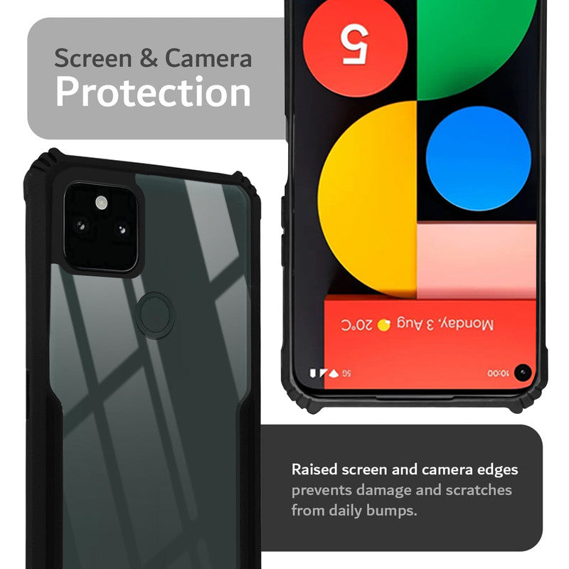 Premium Acrylic Transparent Back Cover for Google Pixel 5A