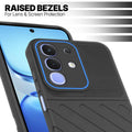 Slim Black silicone back cover for iQOO Z10x 5G with strong drop protection and soft feel