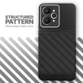 Textured soft silicone back cover for Realme 15 5G, Black finish with comfortable anti-slip grip