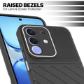 Slim Black silicone back cover for iQOO Z10x 5G with strong drop protection and soft feel