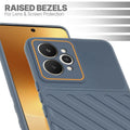 Slim Grey silicone back cover for Realme 15 5G with strong drop protection and soft feel
