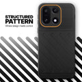 Textured soft silicone back cover for OnePlus 15 5G, Black finish with comfortable anti-slip grip