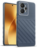 Lightweight and flexible silicone case for Realme 15 5G with raised camera protection – Grey color