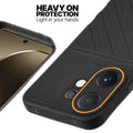Silicone case for Vivo T4 Pro 5G with raised edges for screen and camera protection in Black