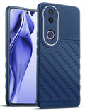 Lightweight and flexible silicone case for Vivo V50e 5G with raised camera protection – blue color