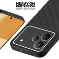 Silicone case for Realme P4 5G with raised edges for screen and camera protection in Black