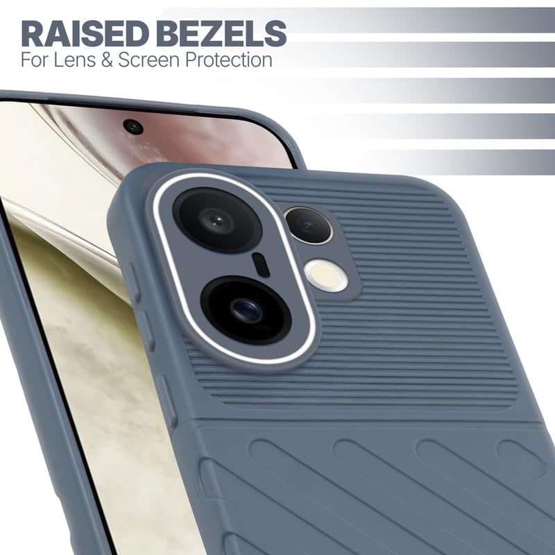 Slim Grey silicone back cover for Vivo X200 FE 5G with strong drop protection and soft feel