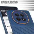 Slim blue silicone back cover for Redmi Note 15 5G with strong drop protection and soft feel