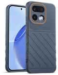 Lightweight and flexible silicone case for Realme 16 Pro 5G with raised camera protection – Grey color