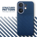Textured soft silicone back cover for Vivo T4 Pro 5G, blue finish with comfortable anti-slip grip