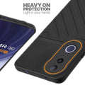 Silicone case for Vivo T4R 5G with raised edges for screen and camera protection in Black
