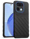 Lightweight and flexible silicone case for Realme 16 Pro 5G with raised camera protection – Black color