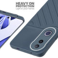 Silicone case for Vivo V50e 5G with raised edges for screen and camera protection in Grey