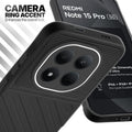 Redmi Note 15 Pro 5G Black silicone case with raised camera ring for extra lens protection and stylish look