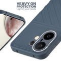 Silicone case for Vivo X200 FE 5G with raised edges for screen and camera protection in Grey