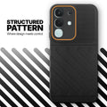 Textured soft silicone back cover for Vivo T4x 5G, Black finish with comfortable anti-slip grip