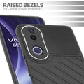 Slim Black silicone back cover for Vivo T4R 5G with strong drop protection and soft feel