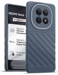 Lightweight and flexible silicone case for Redmi Note 15 5G with raised camera protection – Grey color