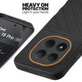 Silicone case for Redmi Note 15 Pro 5G with raised edges for screen and camera protection in Black