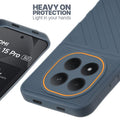 Silicone case for Redmi Note 15 Pro 5G with raised edges for screen and camera protection in Grey