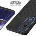 Silicone case for Vivo T4R 5G with raised edges for screen and camera protection in Black