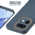 Silicone case for Realme 16 Pro 5G with raised edges for screen and camera protection in Grey