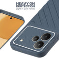 Silicone case for Realme P4 5G with raised edges for screen and camera protection in Grey