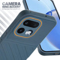 Realme 16 Pro 5G Grey silicone case with raised camera ring for extra lens protection and stylish look