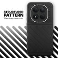 Textured soft silicone back cover for Redmi Note 15 Pro 5G, Black finish with comfortable anti-slip grip